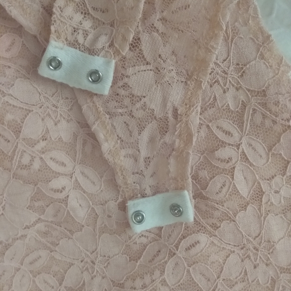 NWOT 🔥 Lace Off Shoulder Lace Thong Bodysuit Women's Plus Size 1XL - Picture 5 of 6